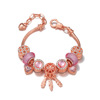 Panjia lobster buckle bracelet female pink love catcher network butterfly dragonfly pendant can extend bracelet accessories