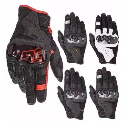 Four-Season Motorcycle Riding Protective Sheepskin Perforated Breathable Style In-Stock Leather Supports Custom Orders Motorcycle Gloves