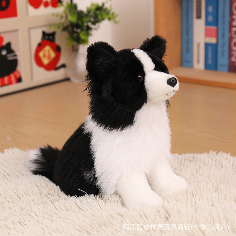 Simulated Border Collie Plush Toy Cross-Border New Model Realistic Animal Doll Dog Figurine Bernese Mountain Dog Simulated Border Collie Plush Toy Cross-Border New Model Realistic Animal Doll Dog Figurine Bernese Mountain Dog