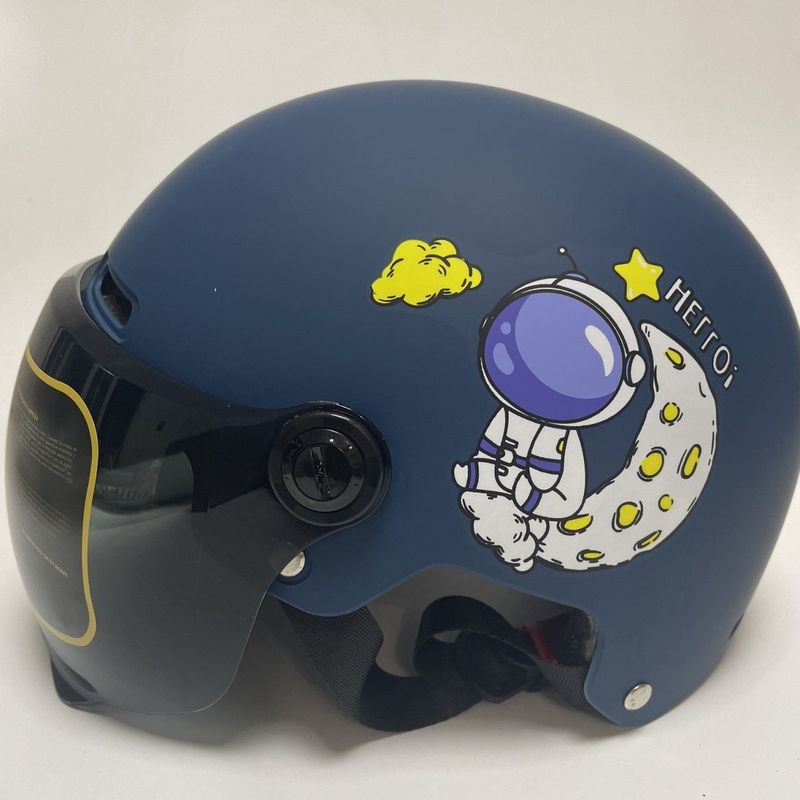 ユニバーサル 3C 子供用電気自動車親子ヘルメット男の子と赤ちゃんの安全帽子オールシーズン冬ハーフヘルメット暖かい|undefined