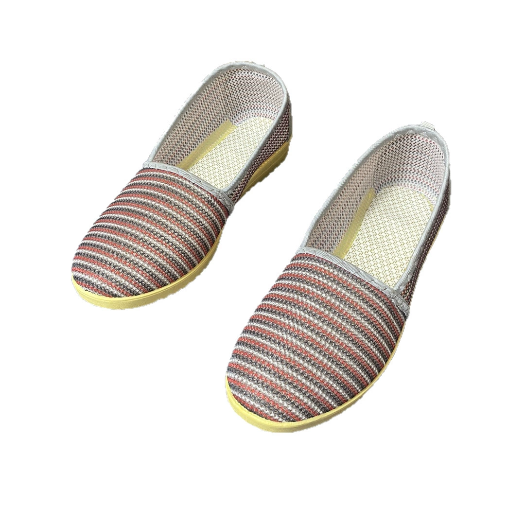 Shoes for mother, slip-ons, footwear, non-slip summer comfortable nurse uniform, for middle age
