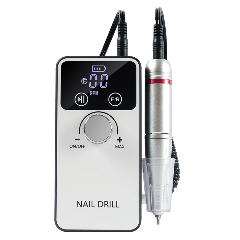 Removedor de esmalte de uñas transfronterizo V5, pulidora recargable portátil, herramienta de manicura profesional, máquina pulidora de uñas.