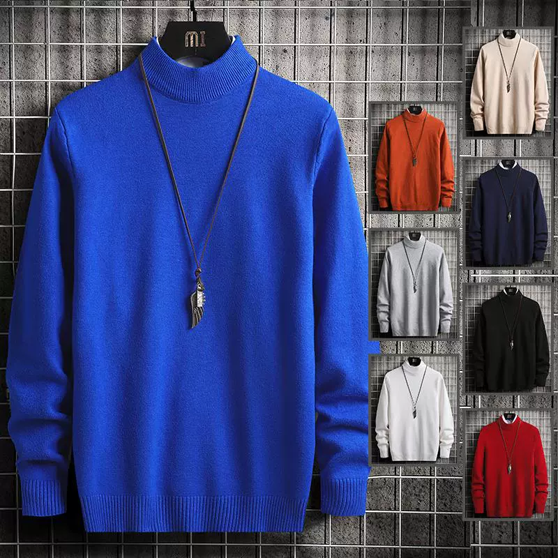 Вязаный свитер с длинным рукавом, 2023, корейский стиль, Slim fit