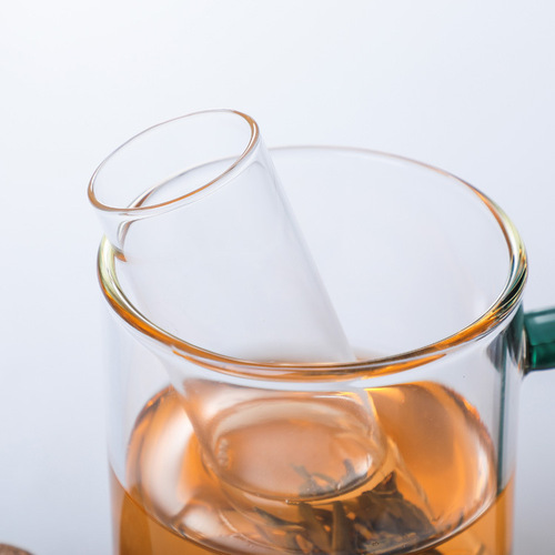 Wholesale glass test tube tea leak tea filter tea making artifact tea set accessories high temperature resistant tea filter non-porous