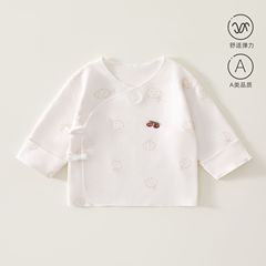 ベビーハーフバックトップ新生児ワンピーストップス春秋下着カテゴリーa純綿僧服新生児服