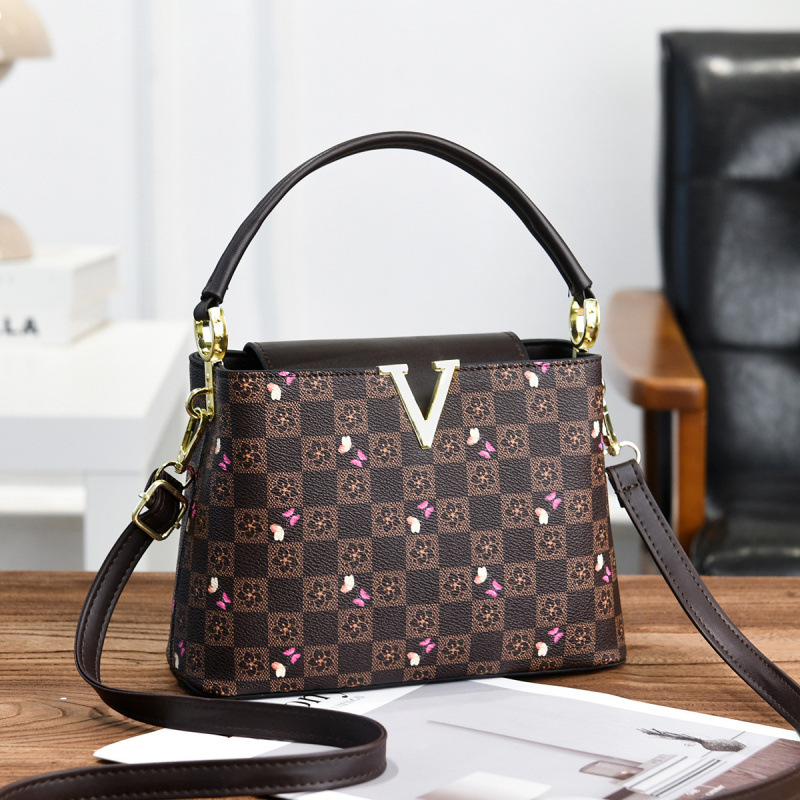 Elegantes bolsos de diseño de placas de flores, bolsos de hombro de moda, bolsos de transporte, bolsos de transporte, bolsas transfronterizas