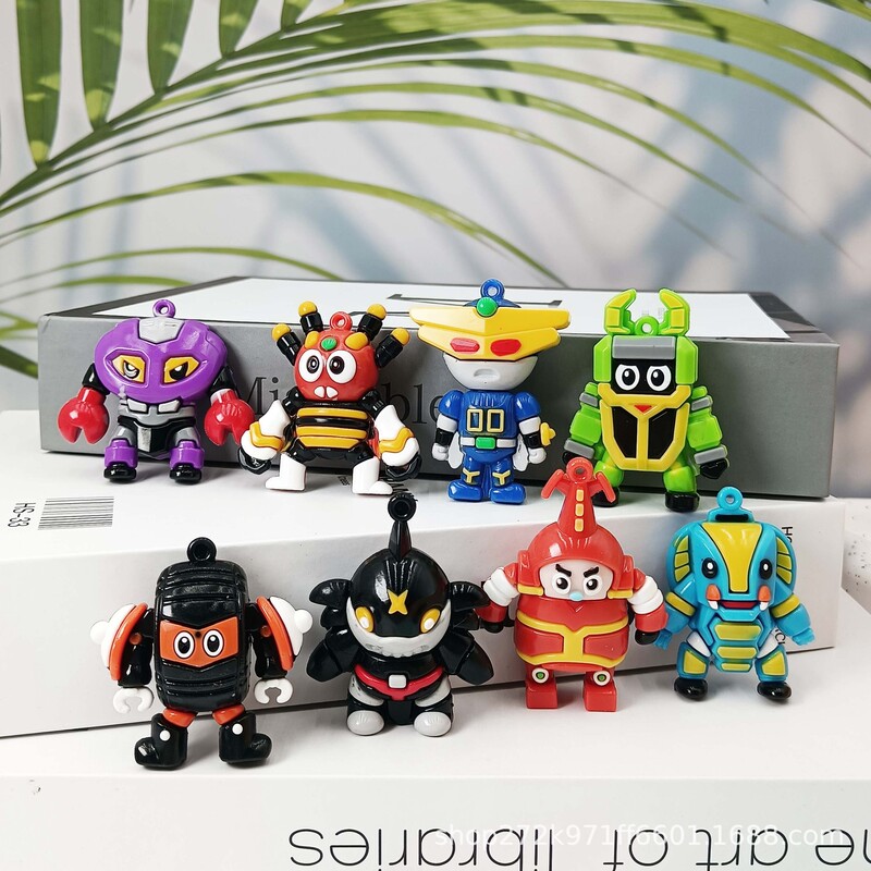 Iron armor small treasure cabuda keychain scorpion lai lai spider detective shark pepper stereo doll pendant wholesale