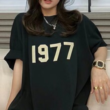 植绒烫画贴1977布标印花烫图服装数字热转印贴刺绣贴烫印画批烫钻