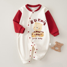 婴儿连体衣秋季长袖纯棉可爱宝宝秋衣婴儿秋季衣服爬服婴儿连体服