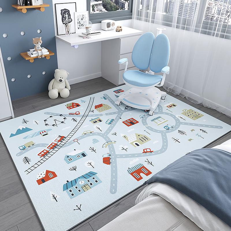 Alfombra infantil silla de computadora estera antideslizante área de lectura escritorio estudio mesa de estudio sala de estar dormitorio colchón junto a la cama image 15