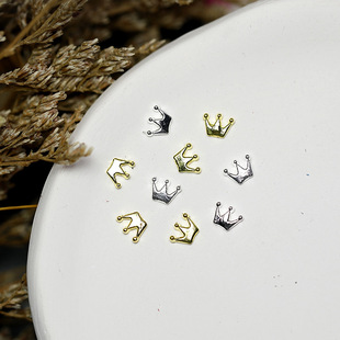 4mm × 6mm metal crown cap DIY ultra-small special-shaped alloy nail art material craft jewelry accessories wholesale