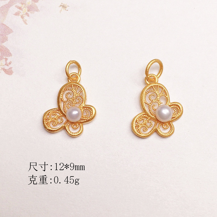 Natural Pearl Fishtail Accessories s925 Silver Gold Plated Bracelet Necklace String Ornament diy Handmade Bead Semi-finished Products