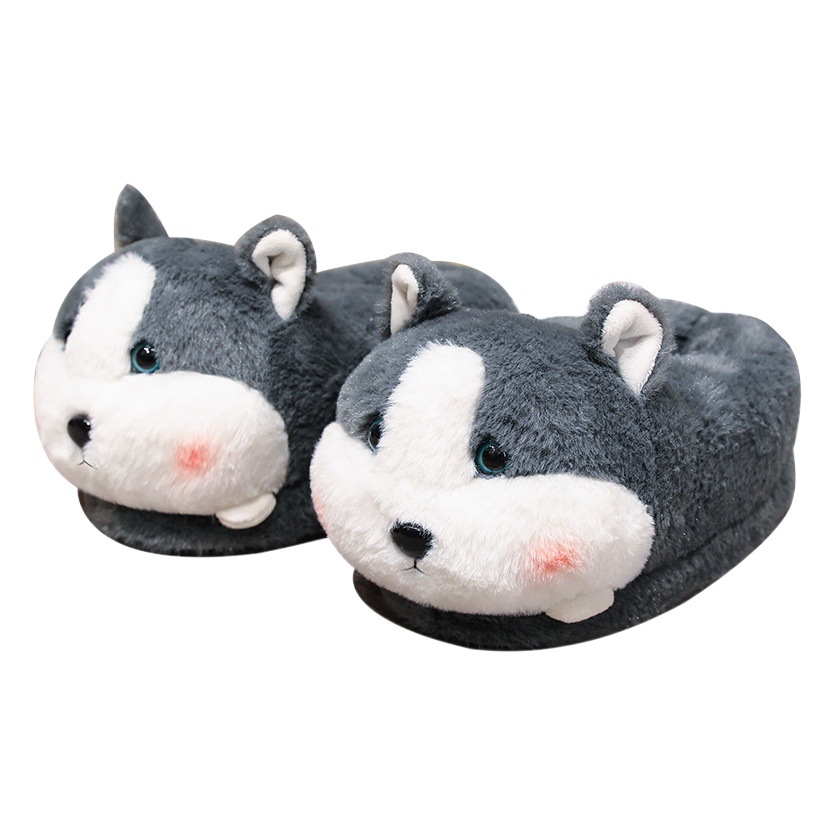 Otoño e Invierno felpa de dibujos animados lindo todo incluido hogar talón interior piso zapatillas par hogar confinamiento zapatos calientes