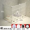 3 white wall-mounted pieces - length 73, width 37, height 47cm