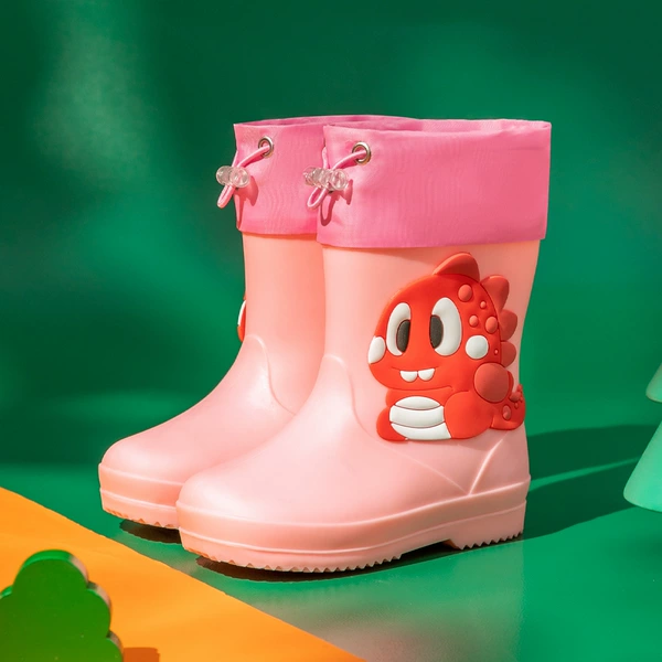 Pink little dinosaur [elastic mouth]