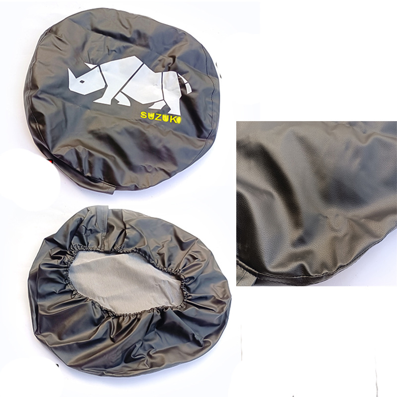 Jimny Spare Tire Cover for Trailers and Rvs, Thickened Pvc Leather, Sunproof and Dustproof, Universal Tire Protection