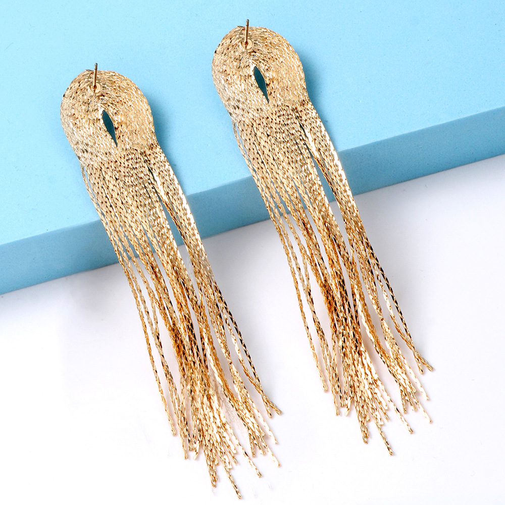 Fashion Tassel Alloy Plating Womenu0027S Drop Earrings 1 Pair