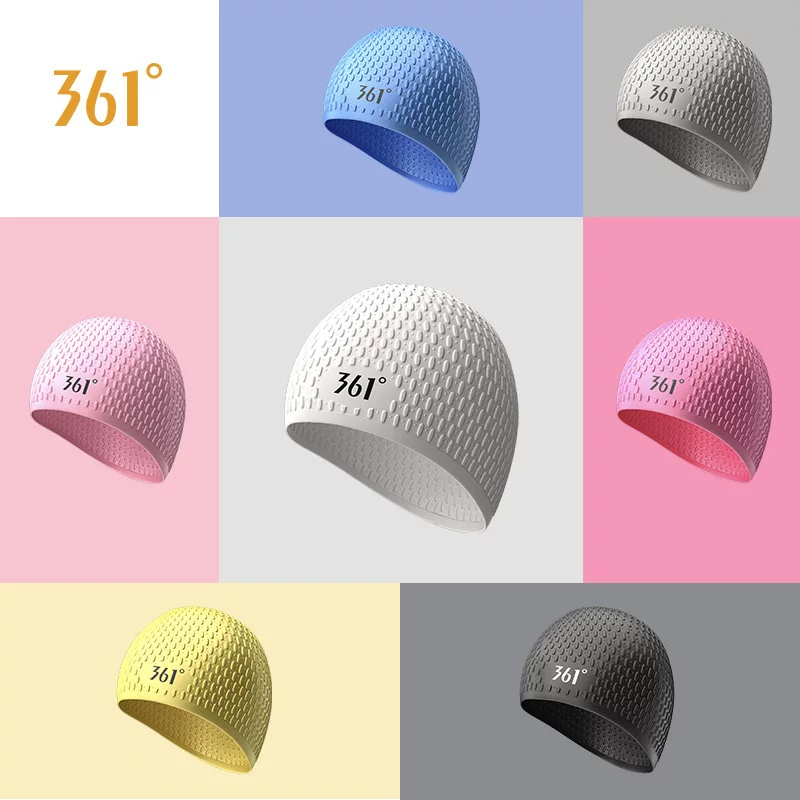 361 Big waterproof swimming cap, children's comfortable hat for swimming