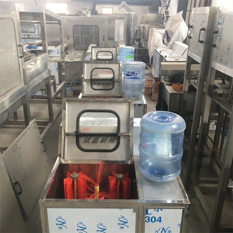 拔盖冲洗一体机 高压刷桶机不锈钢水桶机BS2型刷桶自动刷桶拔盖机
