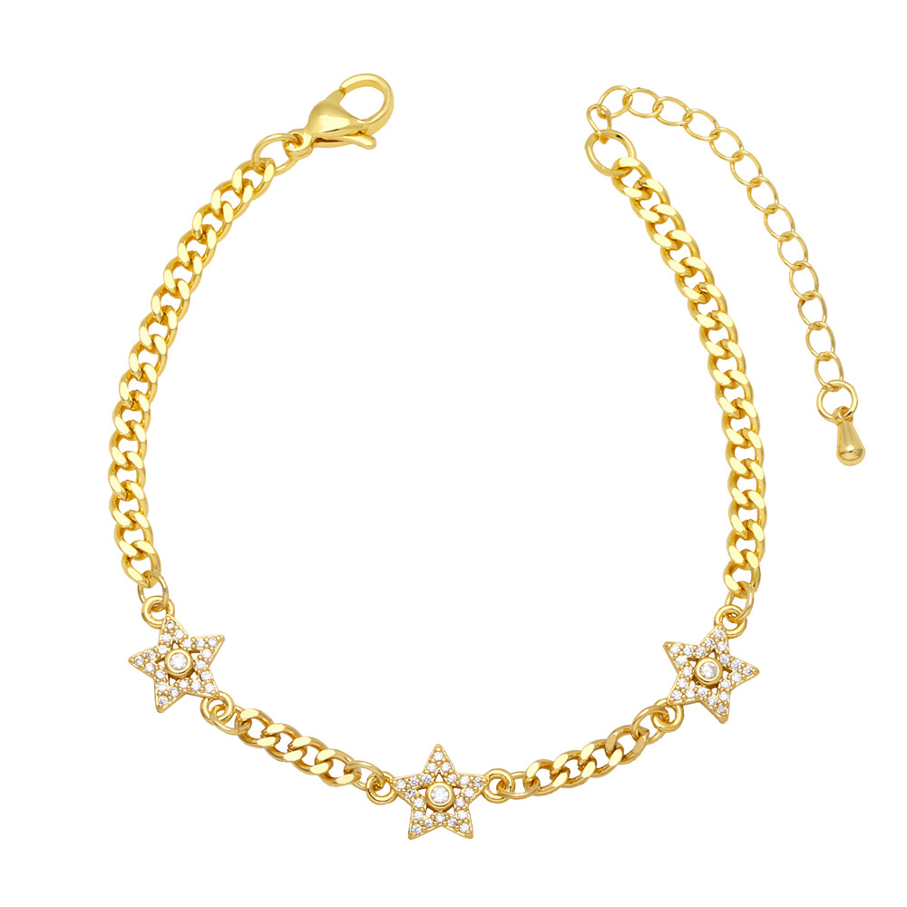 Fashion Copper XINGX Bracelet Daily Splicing Zircon Copper Bracelets