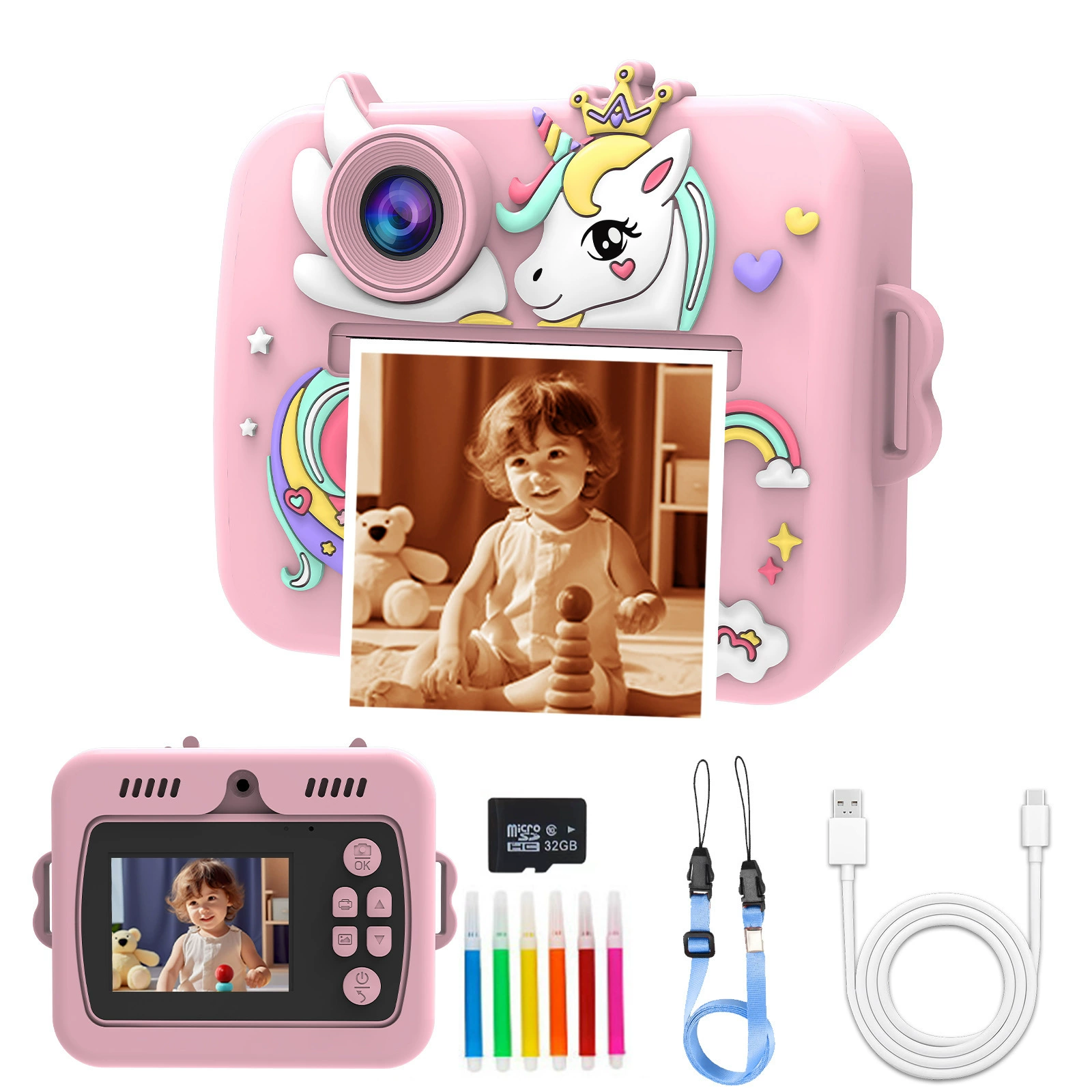 (Cross-border trading), polaroid, cartoon camera