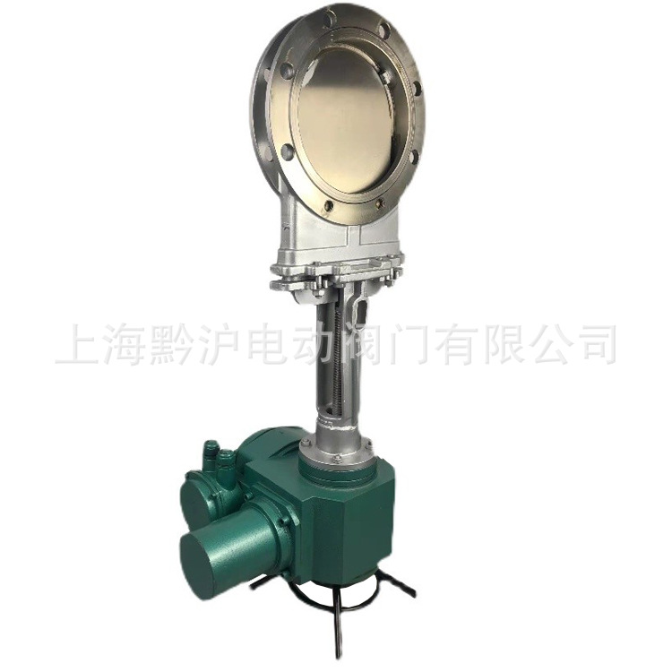 刀闸阀 刀型闸阀 电动排渣闸阀PZ973X-10P DN100国标碳钢闸阀