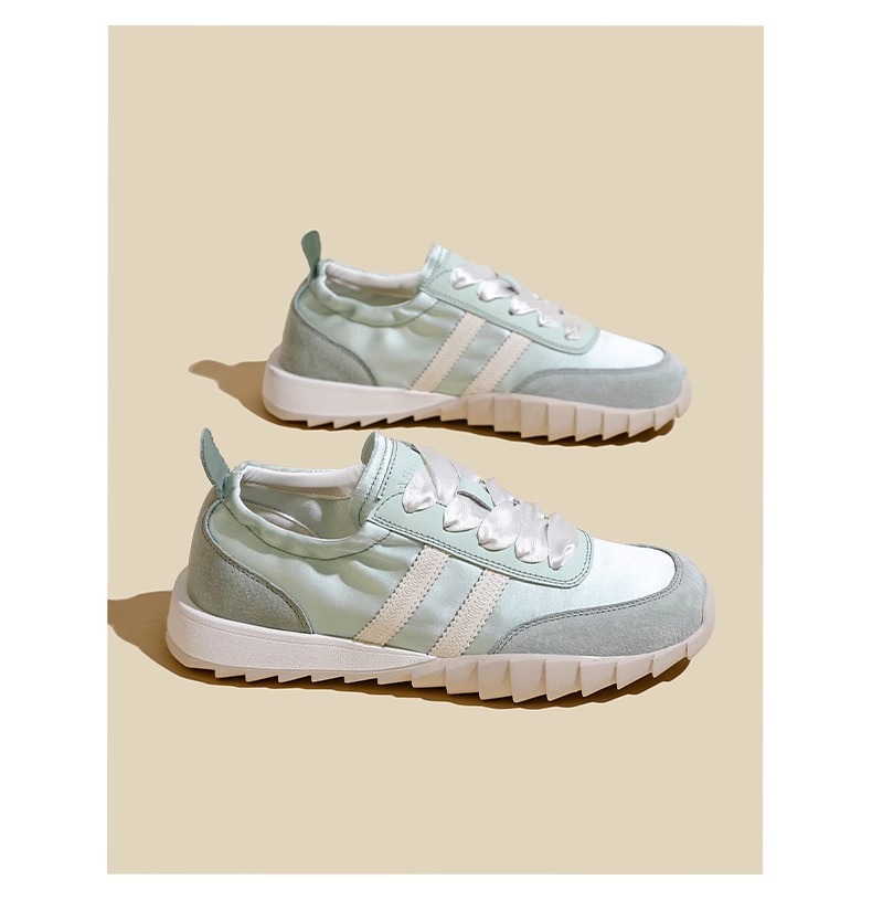 Forrest Gump shoes for women 2024 spring new soft bottom non slip genuine leather retro color matching German training shoes trend_voghion.com
