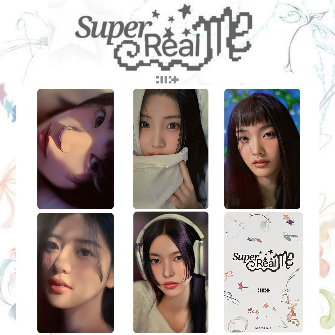 [Комплект карточек Illit 周边 小卡 专辑 Super Real Me случайная карта 小卡 Magnetic]