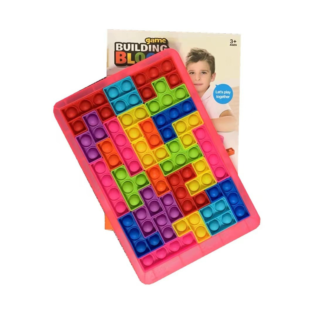 Cruzar la frontera deratización pionero Tetris rompecabezas DIY de silicona cambiante forma geométrica concentración