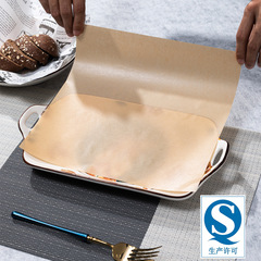 Oil-Proof Paper, Cowhide-Type Oil-Absorbing Oven Paper, Air Fryer Paper Mats with Logo Printing, Burger Wraps—Cross-Border Wholesale