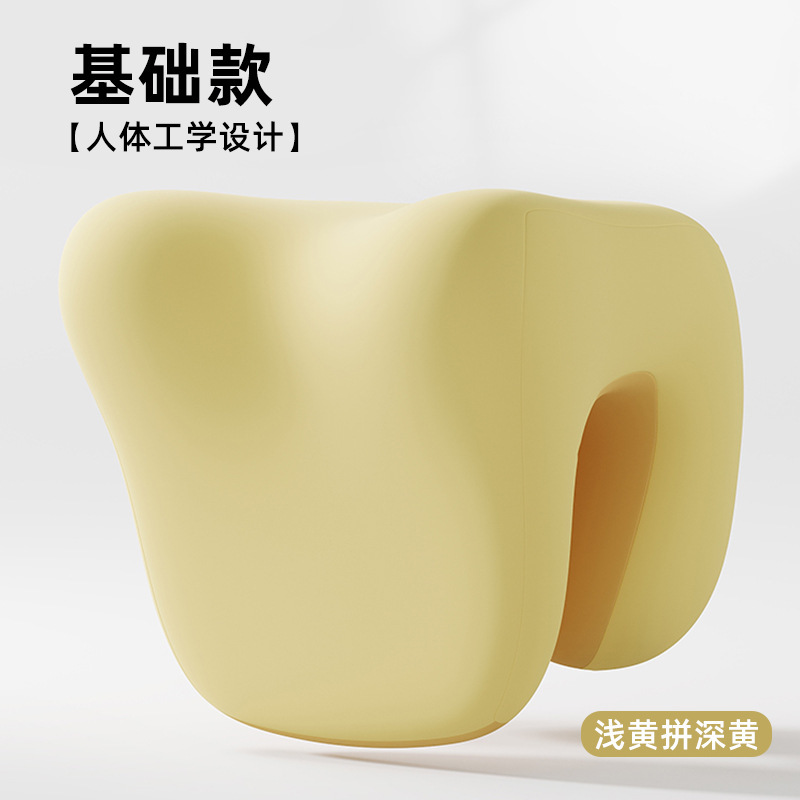 睡眠頚椎昼寝枕低反発昼寝枕カバー付きオフィス睡眠仰向け枕|undefined