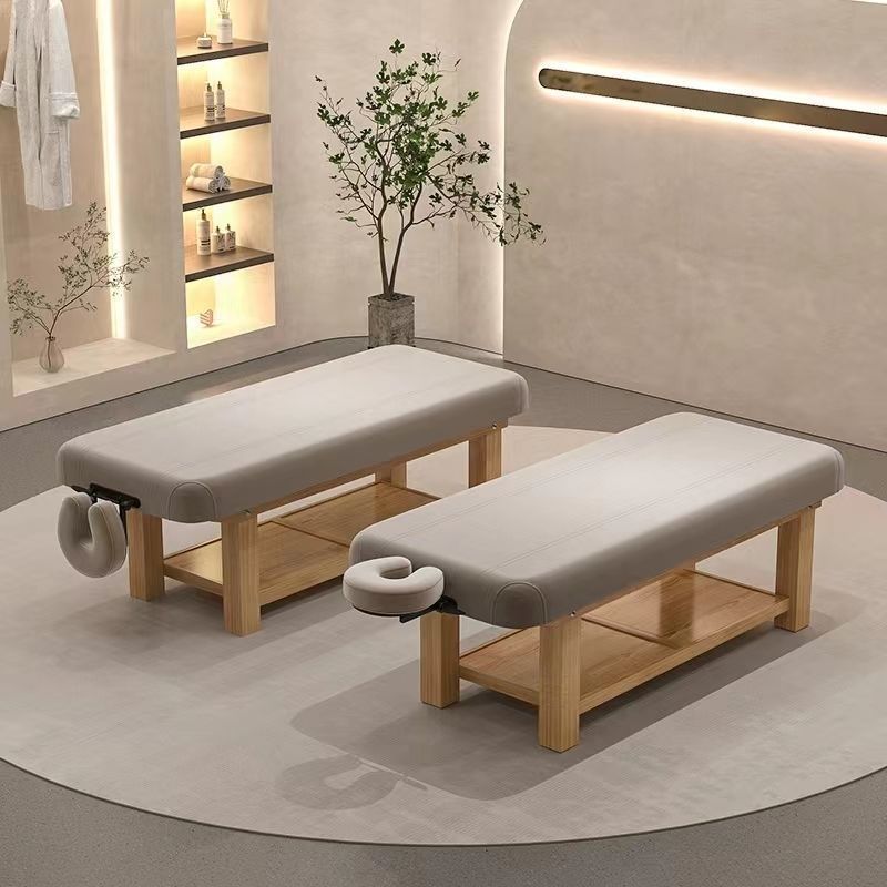 Nuevo salón de belleza de alta gama especial madera maciza función cama de masaje cama de belleza SPA masaje cama de látex de masaje
