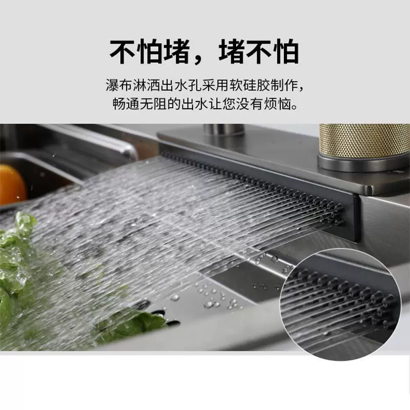 Кухонная мойка с водопадом Feiyu, набор для стирки, умывальник, кастрюля, насос, мойка для дома