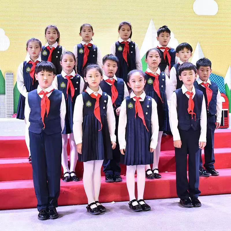 儿童演出服中小学生大合唱演出服装诗歌朗诵合唱团幼儿舞蹈礼服