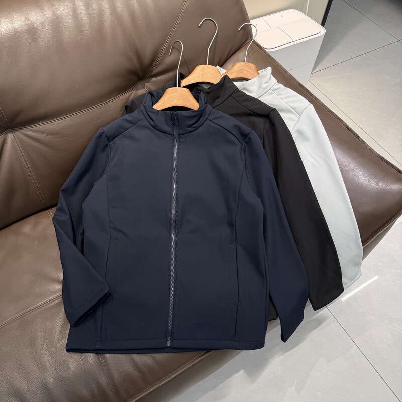 Dijia's same style affordable stand-collar jacket, windproof, waterproof, warm, breathable, with a softshell lining, suitable for business and commuting