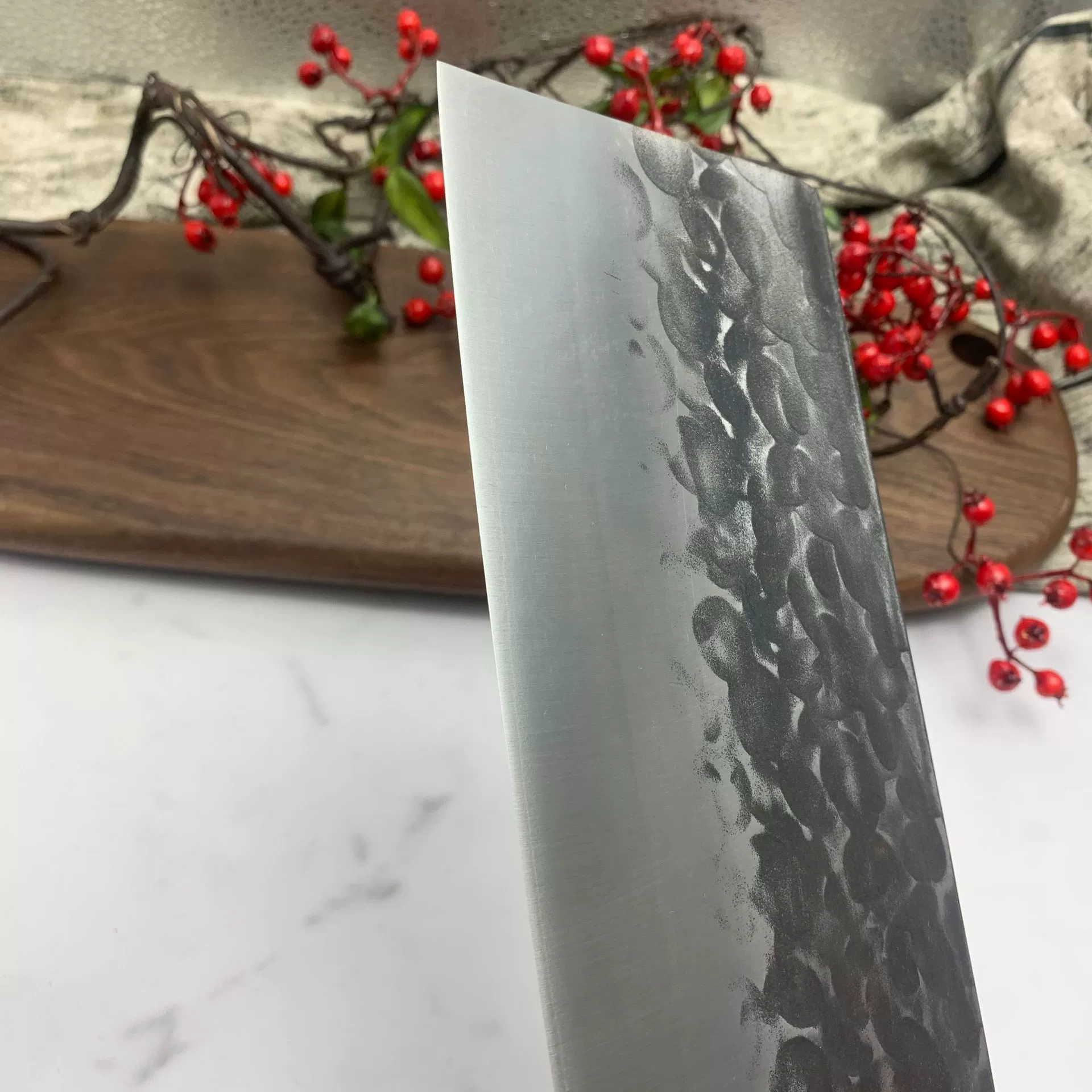 Composite Steel 9CR18MOV Slice Scrolls Handmade Dragon Water Vegetable Kitchen Kitchen Kitchen Kitchen sharp cut knife