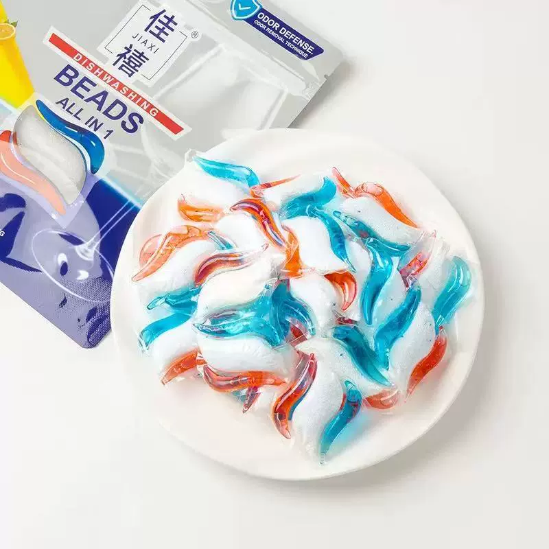 Кристаллы для мытья посуды Jiaxi, специальная многофункциональная посудомоечная машина «три в одном», мощное обезжиривание, защита от накипи, защита машины, не нужно мыть, не оставляет следов.