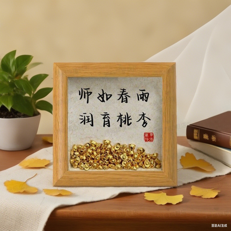 送老师礼物相框办公桌摆件教师节创意摆台纪念品谢师礼桃李天下|undefined