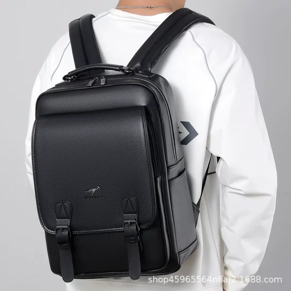 New Men's Backpack Large Capacity Korean-style Business Travel Computer Bag High-end Travel Leisure Schoolbag
