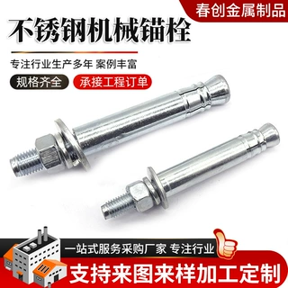定制不锈钢后扩底机械锚栓单双管自切式锚栓螺栓不锈钢机械锚栓