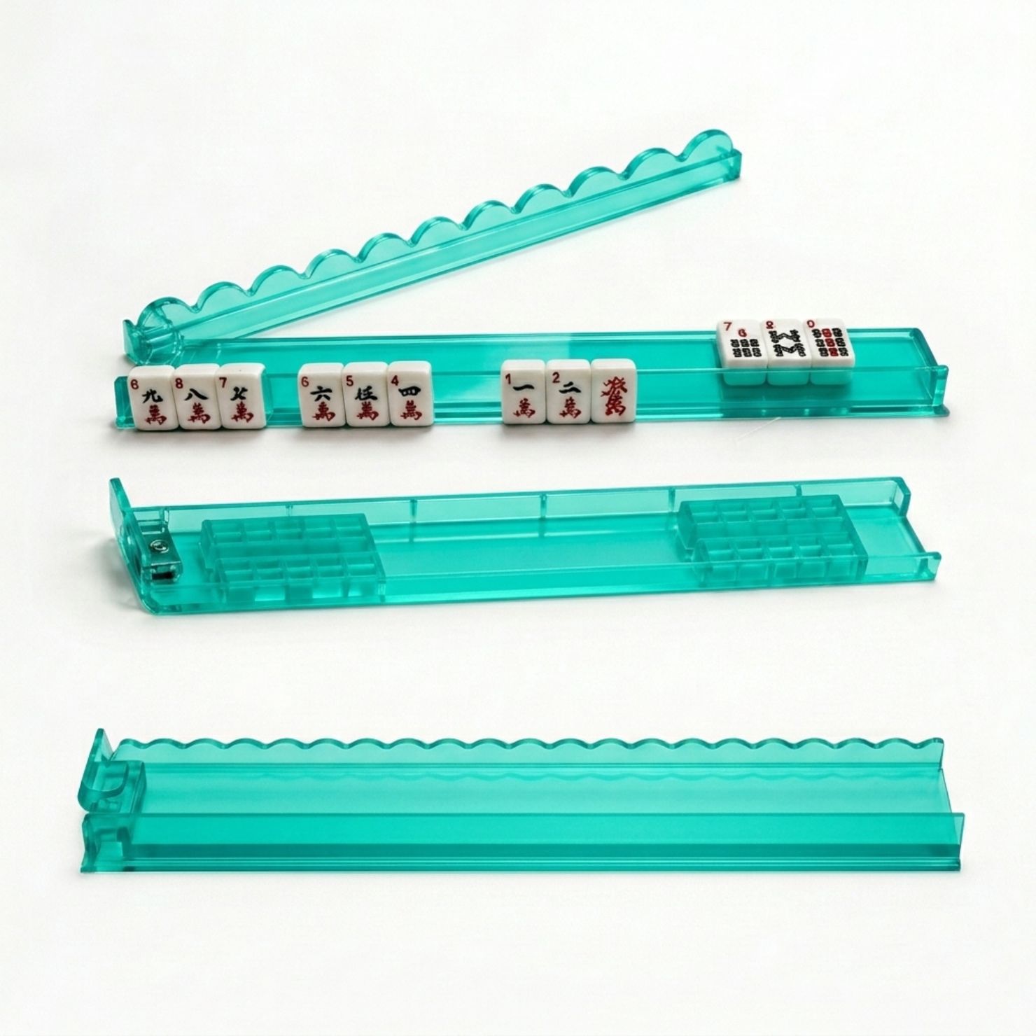 Amazon's new cross-border anti-slip mahjong slider with a wave design, high aesthetic appeal, dopamine-inspired transparent slider