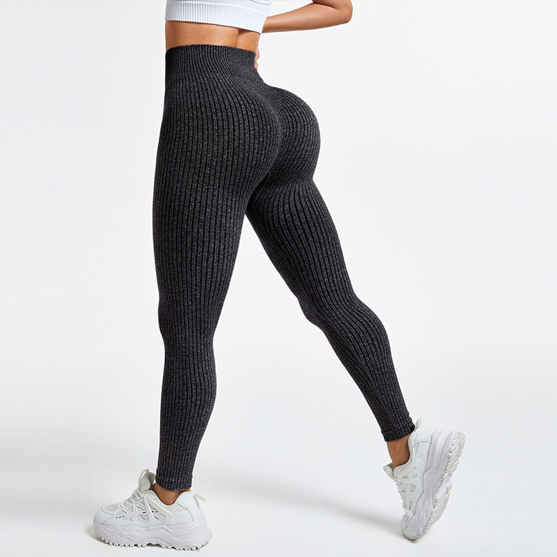 Nuevos pantalones de yoga sin costuras con hilo AB de estilo caliente, pantalones de fitness, leggings al aire libre, pantalones deportivos para mujer