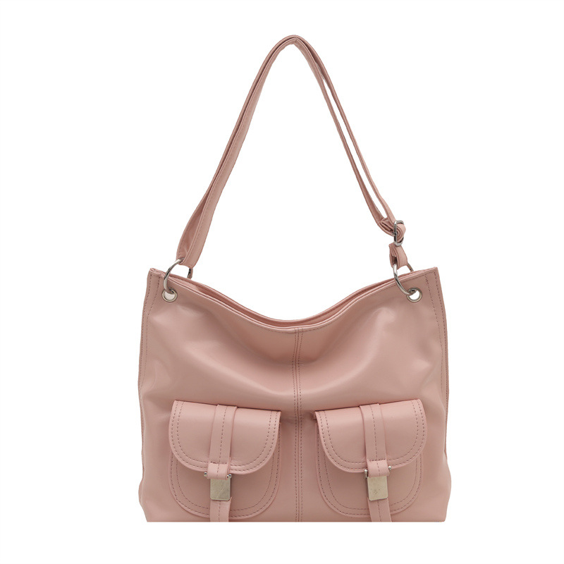 Fashionable Large Capacity Women's Motorcycle Shoulder Bag_voghion.com