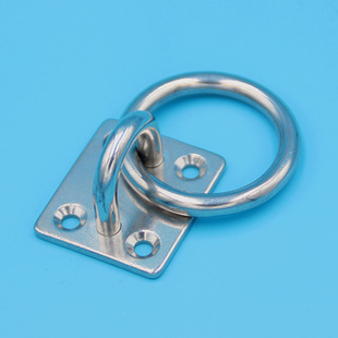 Stainless steel with ring square buckle square fixed buckle lock card fixed handle hook hook and loop rope buckle