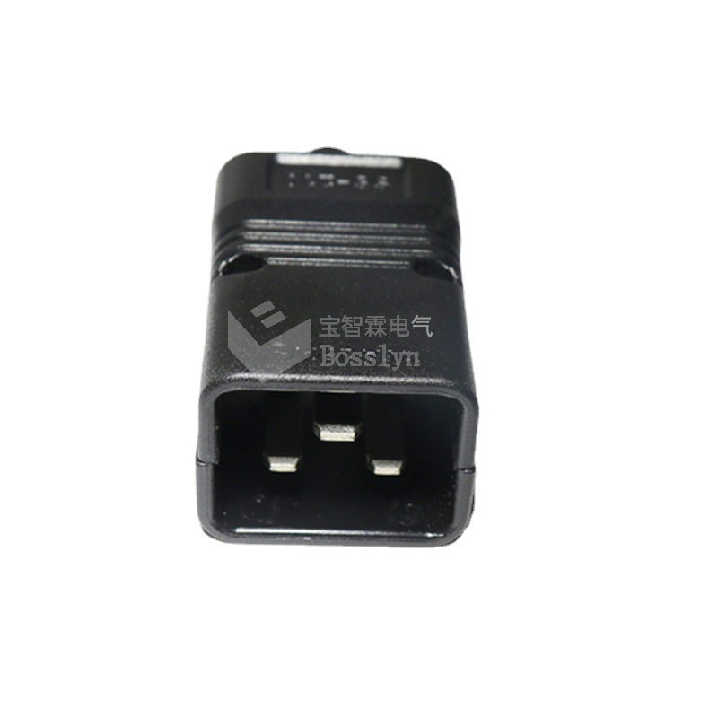 工厂直销IEC电器连接插头 C20转家用电器组装插头 16A 250V
