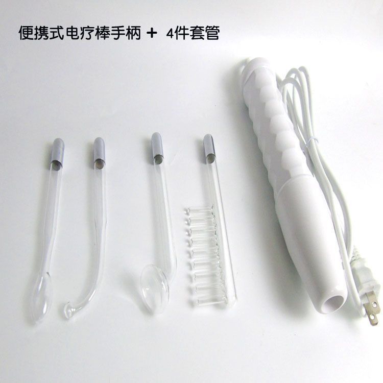 越境高周波高周波美肌電気治療器コームポータブルニキビ除去オゾンスティック美顔器導入器|undefined