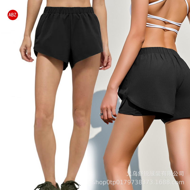 2026 Loose Sports Shorts for Women, Anti-Exposure, Double-Layer Running, Tennis Training, Quick-Dry Three-Quarter Shorts, Running Shorts for Women