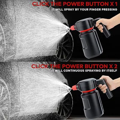 washing and cleaning, hands-free operation, Portable car washer