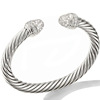 Bracelet stainless steel, woven steel wire, diamond nail decoration, new collection, European style