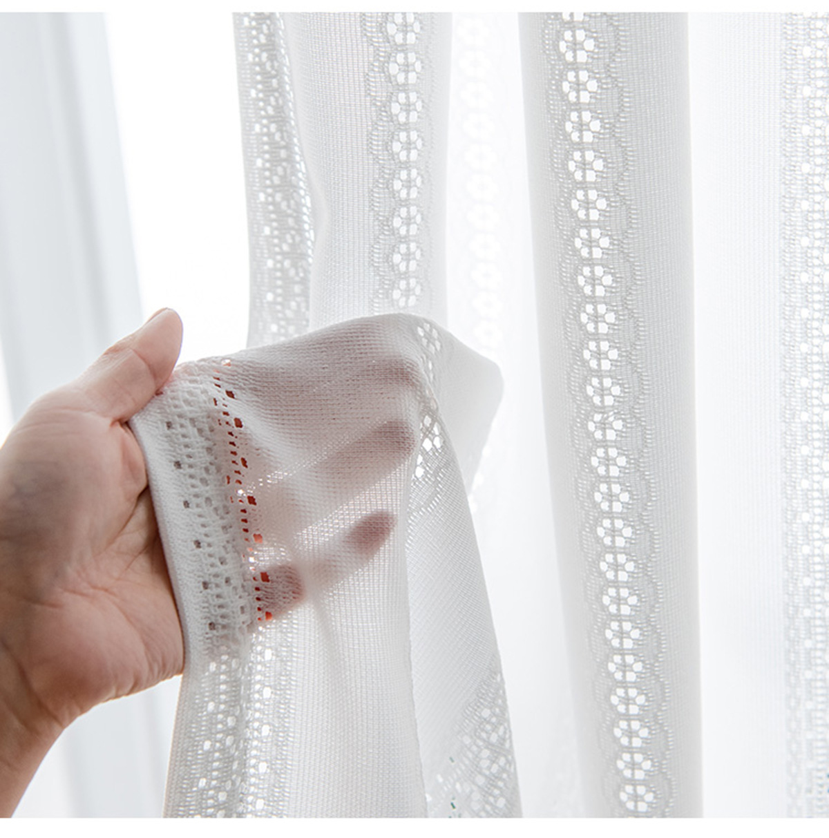 heat insulation Sunscreen Window screening White yarn curtain Shalian Translucency Impervious Japanese curtain a living room bedroom Windows